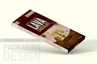 design for junk food and chocolate packaging
