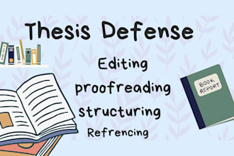 proofread your thesis or doctoral dissertation