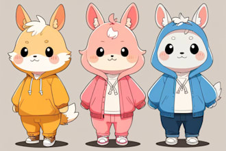 create customized cartoon characters and illustrations