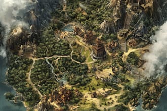 create your fantasy maps design
