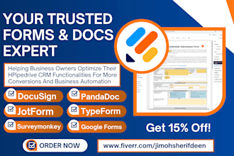 do docusign pandadoc template form pdf conversion jotform integration automation