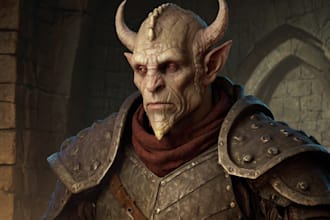 create a d and d character and dnd art