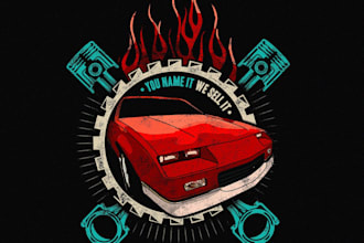 design dynamic logo for car racing, washing, and automotive