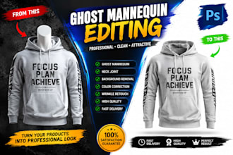 create ghost mannequin neck joint editing for apparel