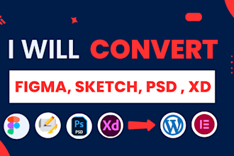 build mobile responsive wordpress website, figma to wordpress website design