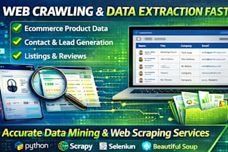 perform web crawling and data extraction fast