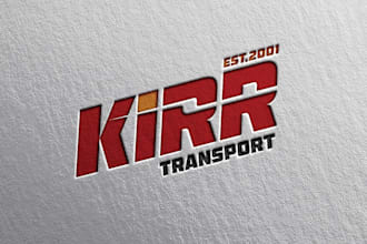 design professional transport, trucking, and logistics logo