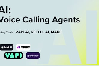 build ai voice calling agents for you using vapi, retell ai and synthflow etc
