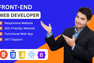 be your react, next js front end developer, bug fixer, figma to react