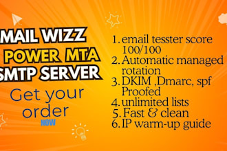 construct a specialized SMTP server using mailwizz and powermta