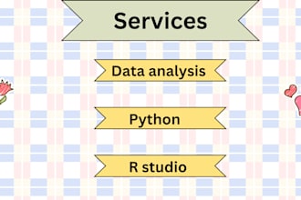do statistical analysis for you in rstudio, r programming and jupyter notebook