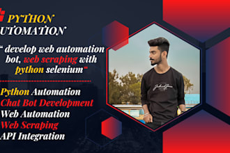 do task and web automation, web scraping with python selenium