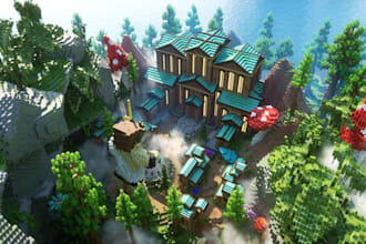 build minecraft map, minecraft build, spawn, lobby,
