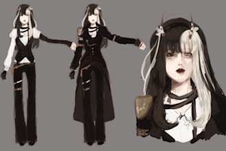 draw concept art of your character