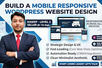 build a mobile responsive wordpress website design