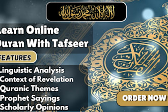 teach you quran,tafseer,hadees, and islamic studies