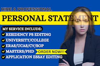 edit residency personal statement,university college application essay,ucas,eras