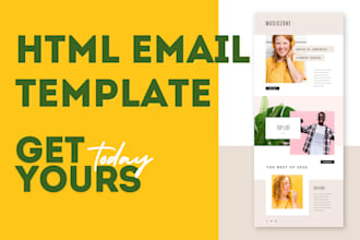 create responsive HTML email template or signature