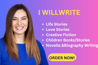 write books and biographies for you