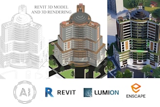 do 3d modeling in revit, architectural 3d rendering