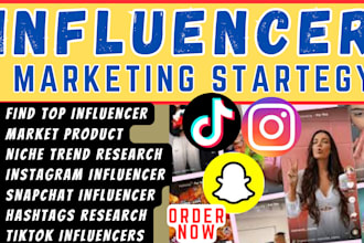 find best instagram tiktok snapchat youtube influencer list for marketing