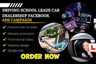 generate driving school leads car dealership sales funnel