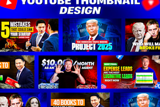 design amazing clickbait professional youtube thumbnail