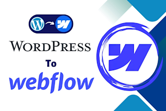 convert wordpress to webflow website or customize webflow template