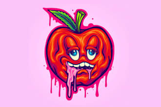 make delicious mascot juice logo