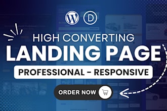 design wordpress landing page with divi theme