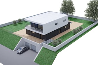remodel factory, storage facility, filling station, site plan to landscape area