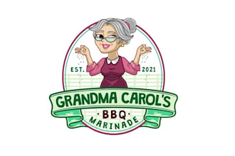 design grandma carol BBQ marinade logo