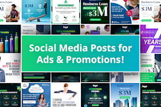 design eye catching facebook and instagram posts and stories