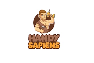 design awesome handyman character logo