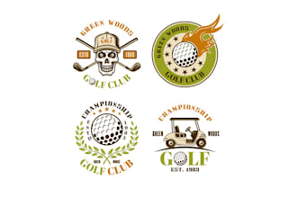 make eye catching and spotless golf logo
