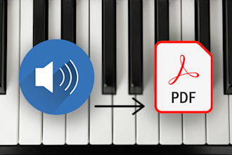 transcribe piano or vocals to sheet music