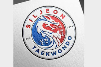 design looking stylish martial art club logo