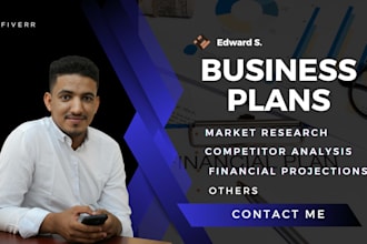 do professional market research, business plan, and feasibility study