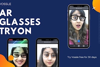 develop augmented reality ar app VR app virtual try on app with 3d unity,vuforia