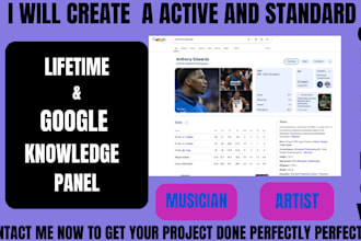 create verified google knowledge panel, knowledgepanel for personal and business