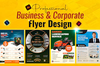 design unique business corporate and restaurant flyers within 12 hours