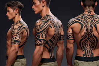design a polynesian maori tribal tattoo