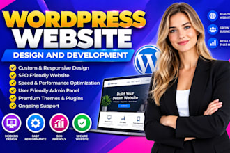 create basic wordpress website or website landing page