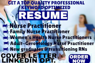 optimize your np resume for fnp, pmhnp, agnp, and more