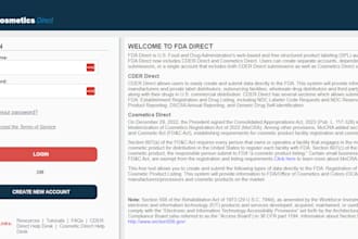 fda facility, drug listing, cosmetic, and labeler code registration, impo permit