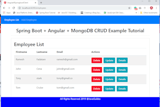 build scalable spring boot, angular, and mongodb applications