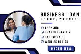 mca loan leads mortgage leads business loan leads gohighlevel mca website logo