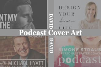 design a perfect podcast cover art tailored to your need