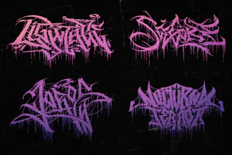 design extreme graffiti tag, nu metal, hardcore band logo