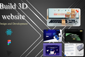 build a website featuring 3d animation images and videos